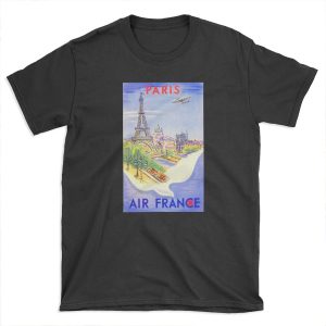 Vintage Paris Travel T-shirt Tee