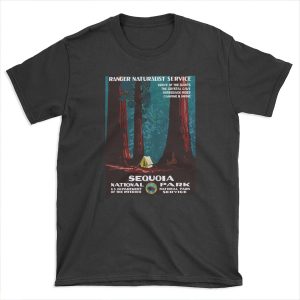 Vintage WPA Camping in Sequoia National Park T-shirt Tee