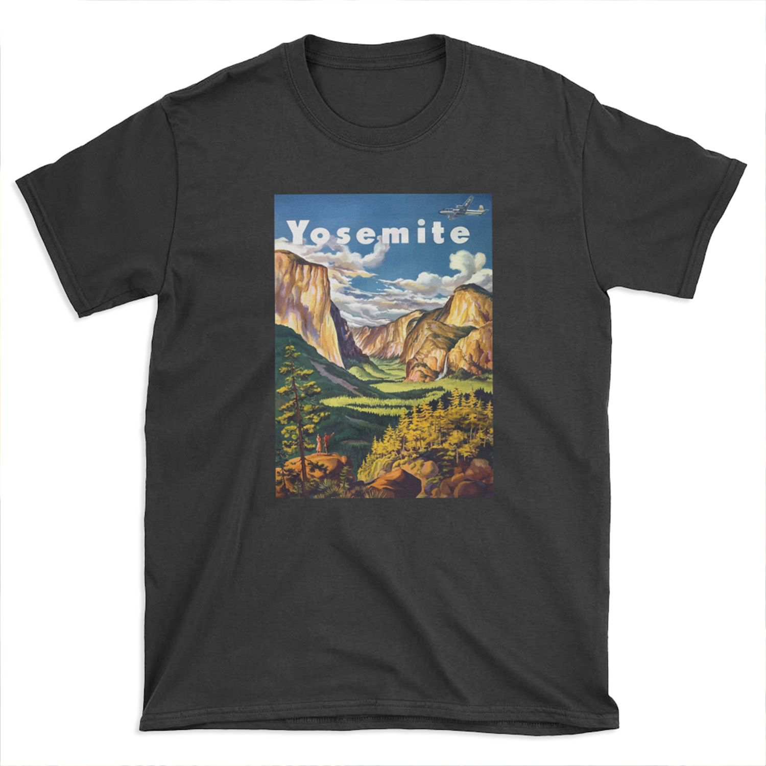 Vintage Yosemite National Park California Travel T-shirt Tee
