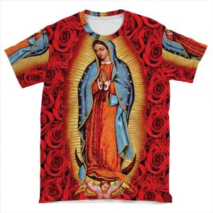 Virgen De Guadalupe AOP T-shirt Tee