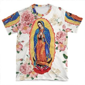 Virgin Of Guadalupe AOP T-shirt Tee
