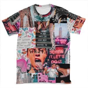 Vogue Fashion Vsco Collage AOP T-shirt Tee