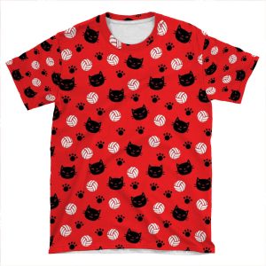 Volley Cats! AOP T-shirt Tee