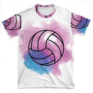 Volleyball Watercolor AOP T-shirt Tee