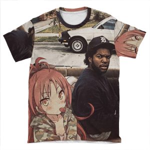 Waifuz N The Hood Feat Kyoko Sakura AOP T-shirt Tee