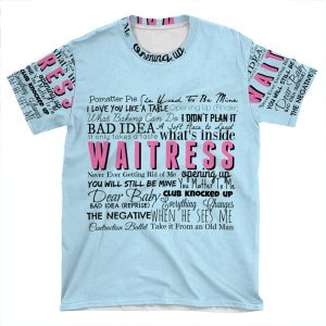 Waitress Original Cast Recording AOP T-shirt Tee