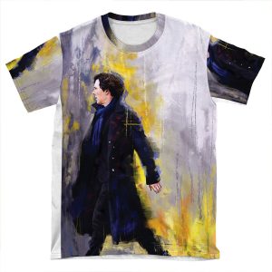 Walking Sherlock AOP T-shirt Tee