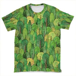 Watercolor Forest AOP T-shirt Tee