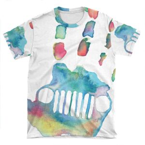 Watercolor Jeep Wave AOP T-shirt Tee