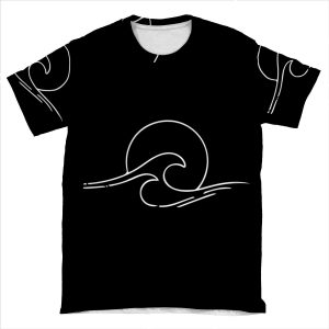 Waves Waves Waves Sun And Waves AOP T-shirt Tee