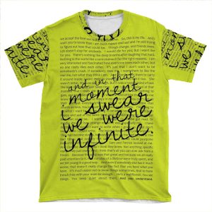 We Were Infinite - Quotes - Green AOP T-shirt Tee