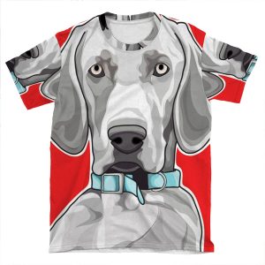 Weimaraner AOP T-shirt Tee