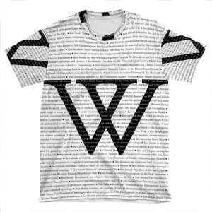 Wellesley College Firsts AOP T-shirt Tee