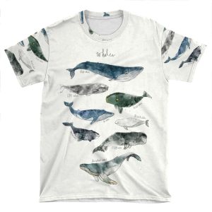 Whales AOP T-shirt Tee