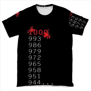 What's 1000 Minus 7? AOP T-shirt Tee