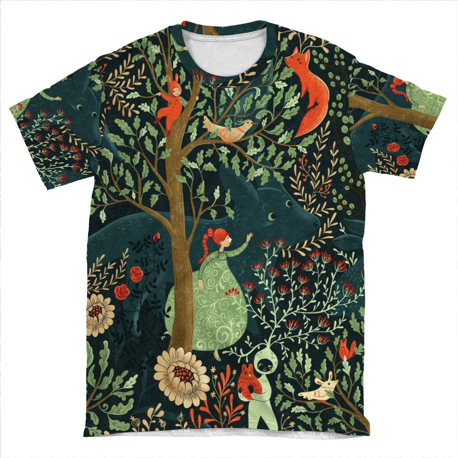 Whimsical Wonderland AOP T-shirt Tee