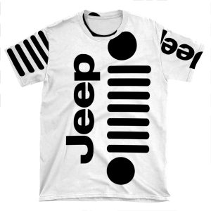 White Jeep Grill Phone AOP T-shirt Tee