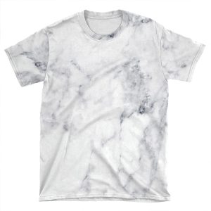 White Marble 3 AOP T-shirt Tee