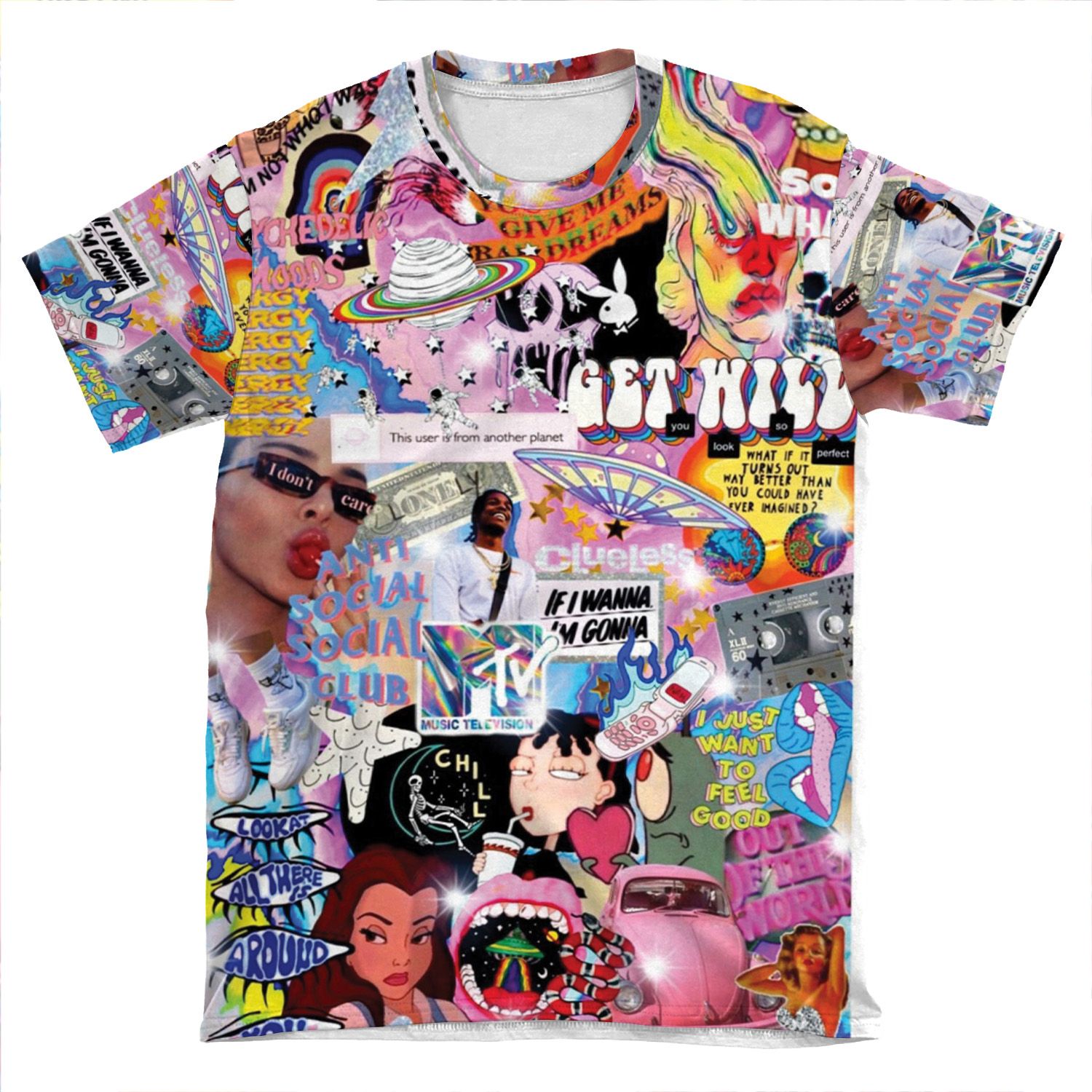 Wild Collage AOP T-shirt Tee
