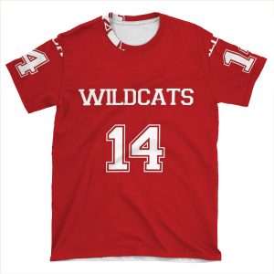 Wildcats Troy Bolton High School Musical AOP T-shirt Tee