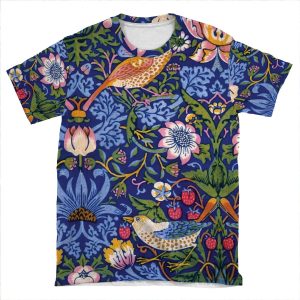 William Morris 'The Strawberry Thief' 1. AOP T-shirt Tee