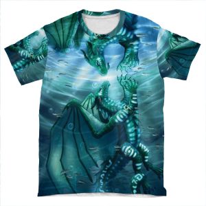Wings Of Fire - Fathom And Turtle AOP T-shirt Tee