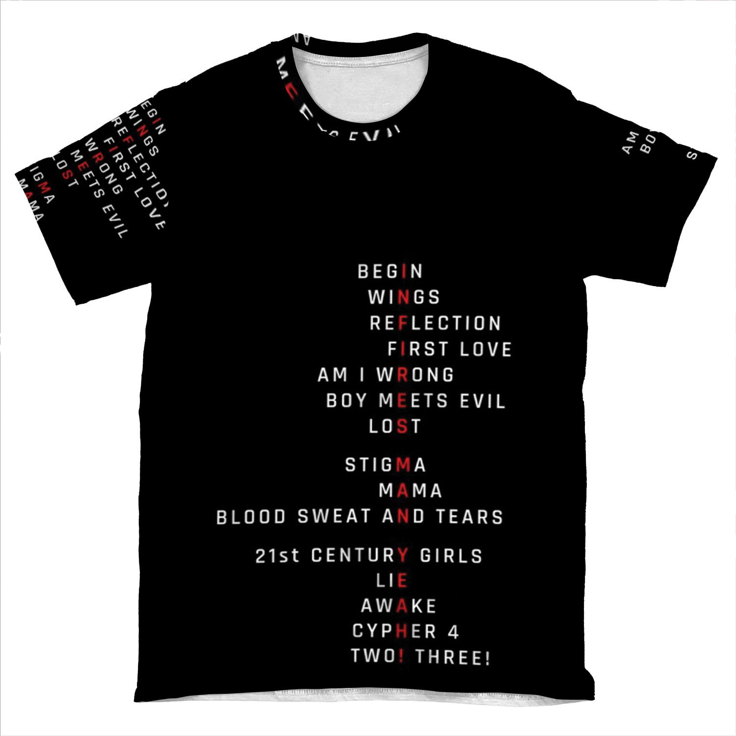 Wings Theory: Infires - Bts - White AOP T-shirt Tee