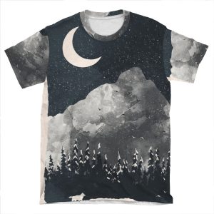 Winter Finds The Wolf... AOP T-shirt Tee
