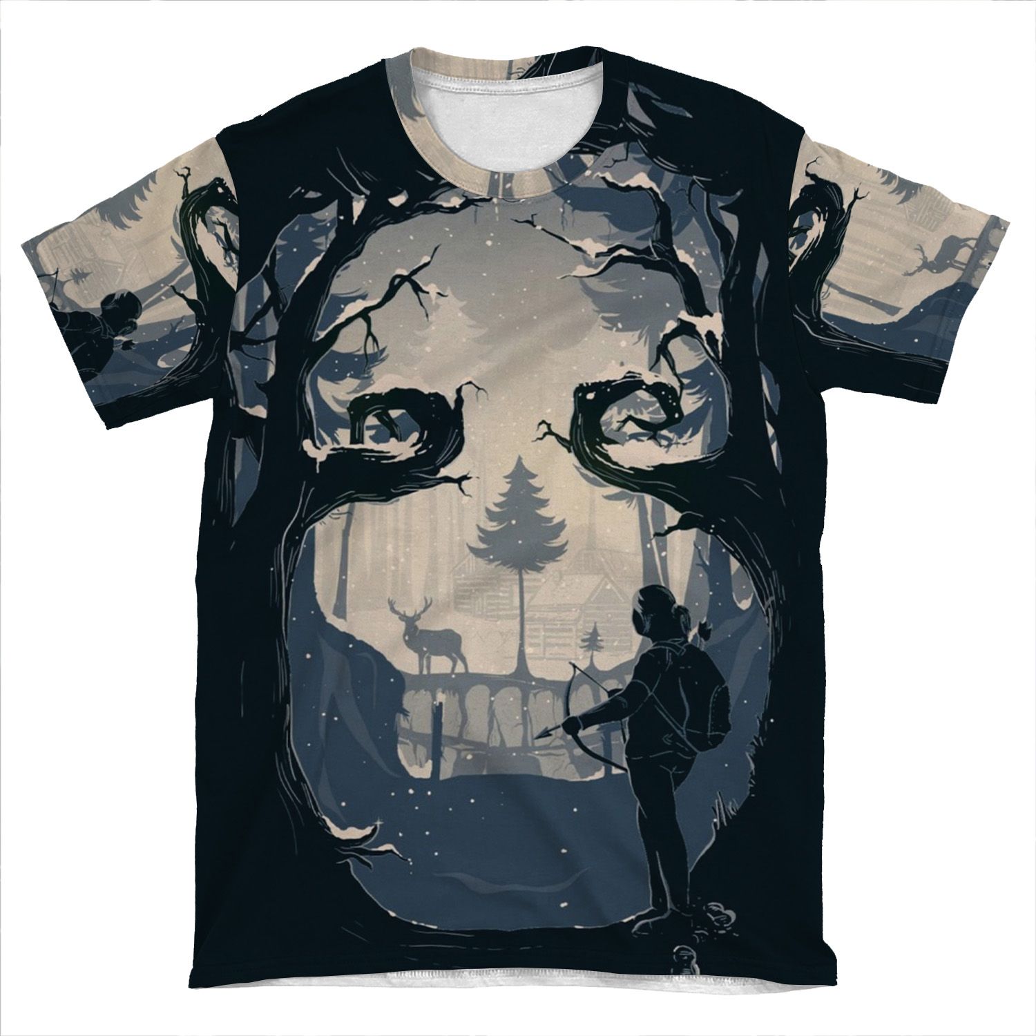 Winter Hunt AOP T-shirt Tee