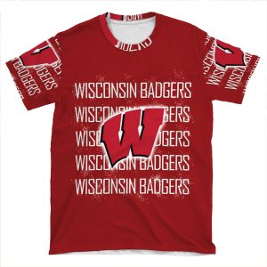 Wisconsin Badger Phone S AOP T-shirt Tee