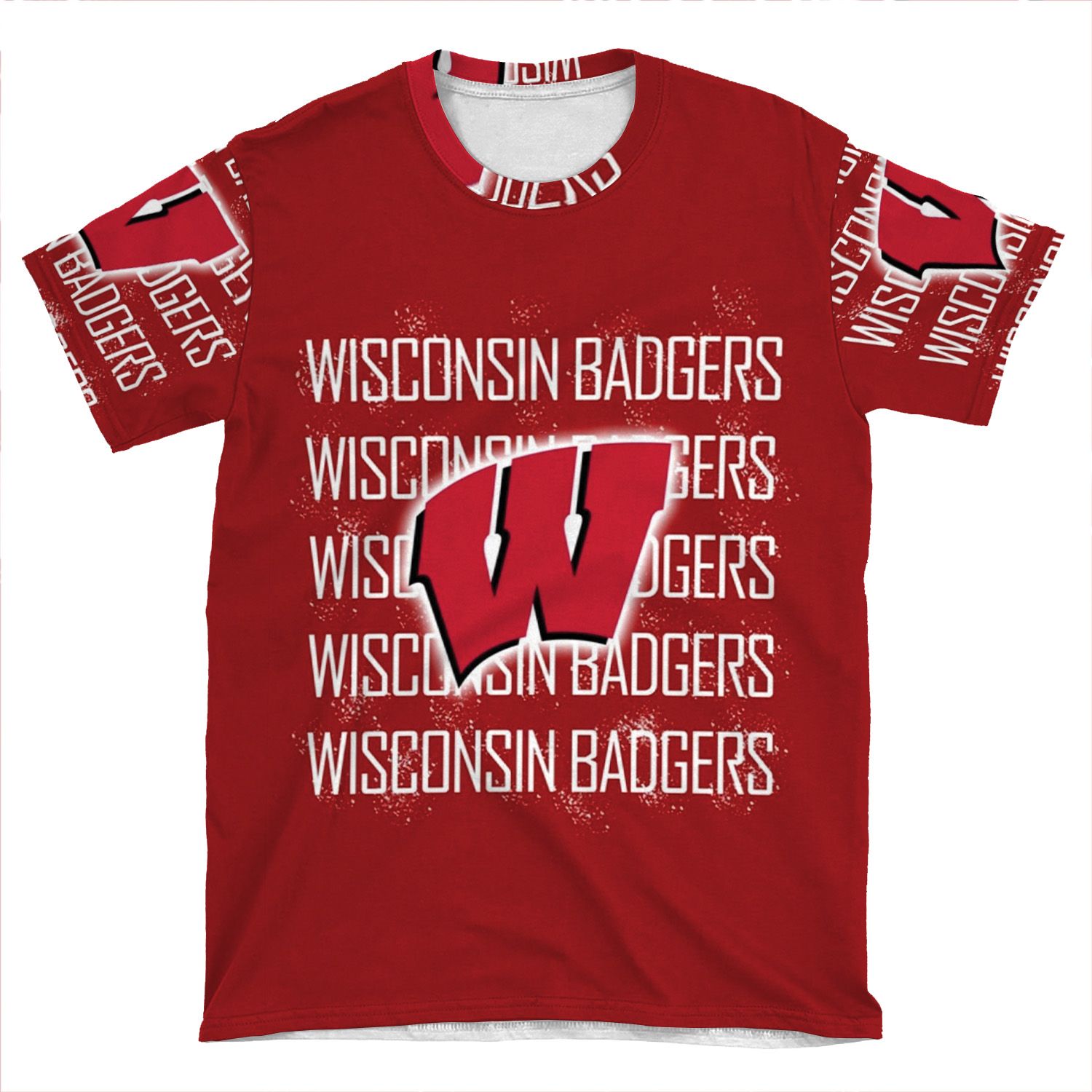 Wisconsin Badger Phone S AOP T-shirt Tee