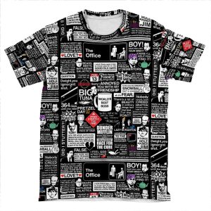 Wise Words From The Office - The Office Quotes AOP T-shirt Tee