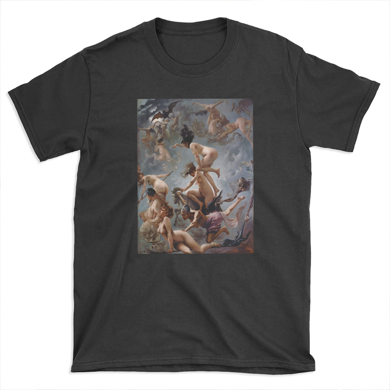Witches Going To Their Sabbath By Luis Ricardo Falero T-shirt Tee