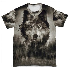 Wolf 2 AOP T-shirt Tee