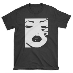 Woman, Girl, Lips print, Fashion art, Fashion print, Scandinavian art, Modern art, Wall art, Print, Minimalistic, Modern T-shirt Tee