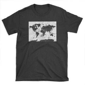 world map marble T-shirt Tee