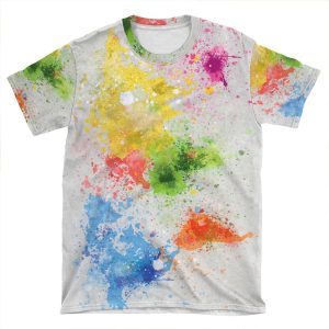 World Map Painting AOP T-shirt Tee