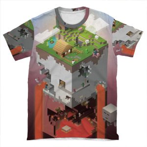 World Of Blocks AOP T-shirt Tee