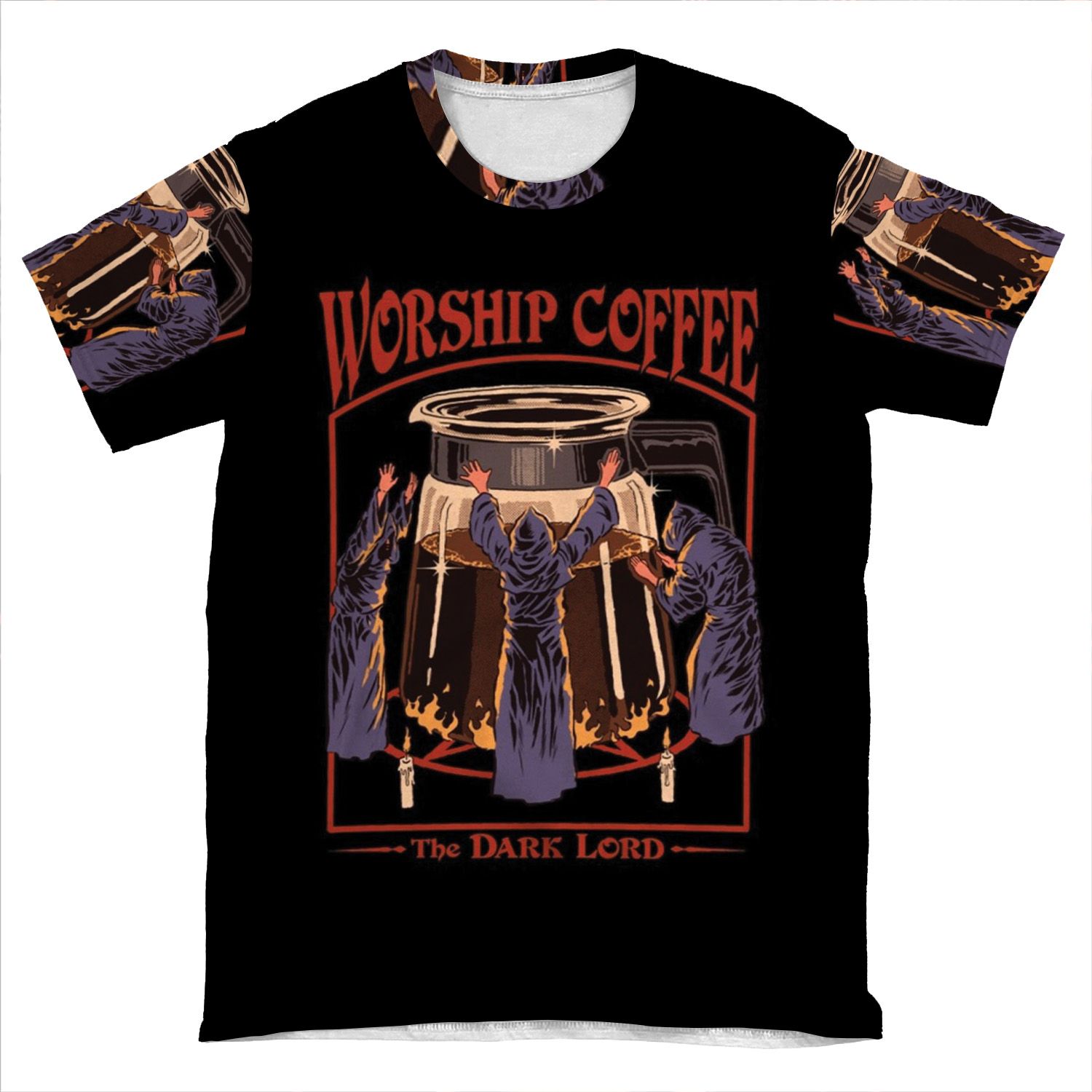 Worship Coffee AOP T-shirt Tee