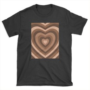 y2k heart brown T-shirt Tee