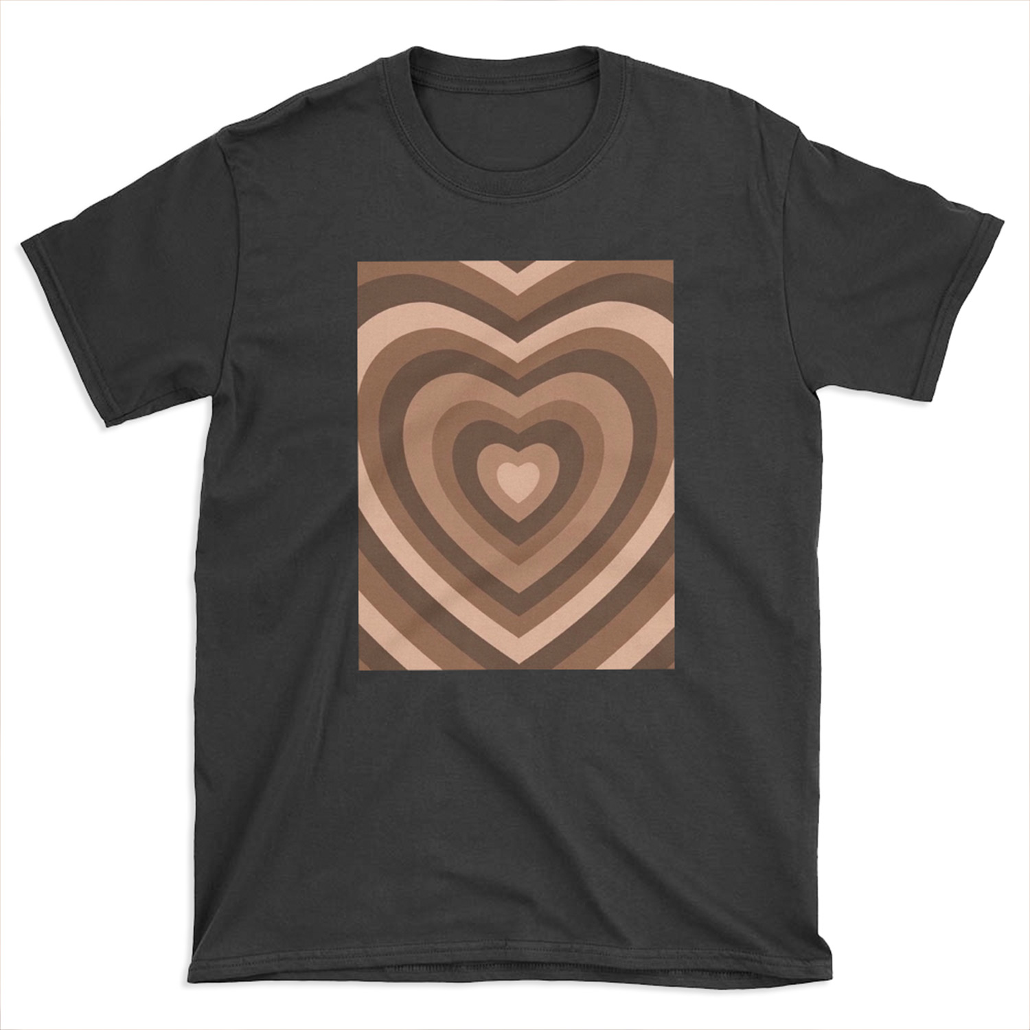y2k heart brown T-shirt Tee