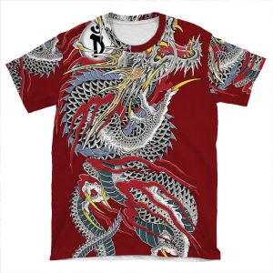 Yakuza Dragon Tattoo AOP T-shirt Tee
