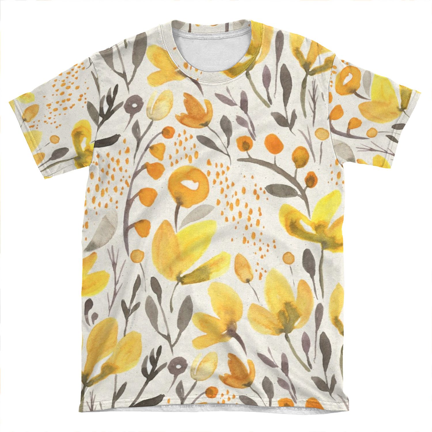 Yellow Field AOP T-shirt Tee