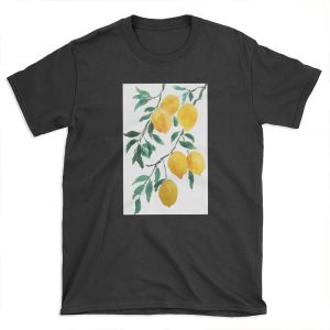 yellow lemon watercolor T-shirt Tee
