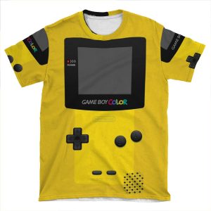 Yellow Nintendo Gameboy Color AOP T-shirt Tee