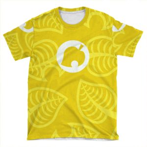 Yellow Nook Phone Inspired Design AOP T-shirt Tee