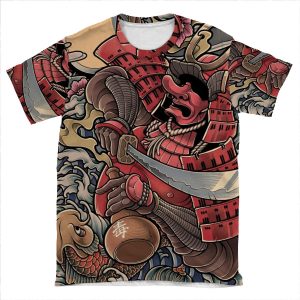 Yopparai - The Drunken Samurai AOP T-shirt Tee