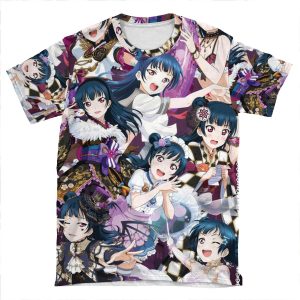 Yoshiko Tsushima Collage Love Live AOP T-shirt Tee