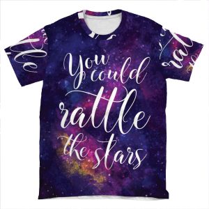 You Could Rattle The Stars - Sarah J Maas AOP T-shirt Tee