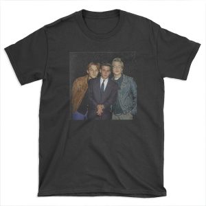Young Leonardo Dicaprio & Brad Pitt & Jonny Depp T-shirt Tee